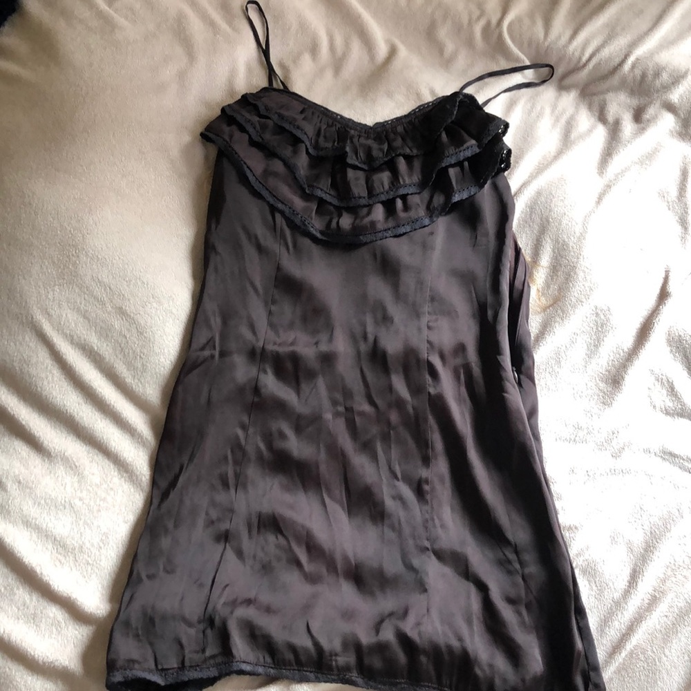 Dark purple slip dress